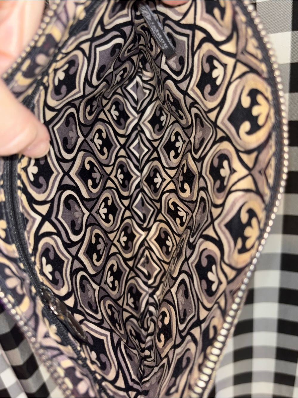 Brighton Metallic Bronze Leather Crossbody Bag - Picture 4 of 5